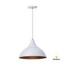 Ver imagem 1 de Lustre Pendente Interno Panamá:Branco com Cobre/Branco com Cobre