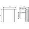 Exaustor Banh. Silent-100cz Design 220V + 3m Duto + Grelha - 4