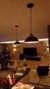 Ver imagem 6 de Lustre Pendente Interno Panamá:Preto com topo Cobre