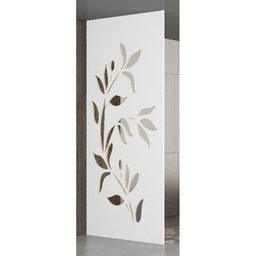 Painel Vazado Divisória Mdf Malibu Branco Decore Painéis e Divisórias 0,60x2,20m - 2