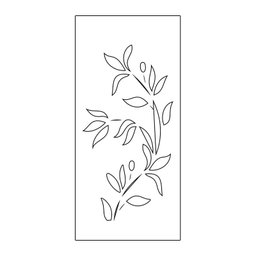 Painel Vazado Divisória Mdf Malibu Branco Decore Painéis e Divisórias 0,60x2,20m - 3