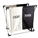 Ver imagem 1 de Cesto de Roupa Duplo Preto e Branco