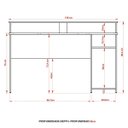 Ver imagem 4 de Mesa para Computador Gamer Espaço para 2 Monitores e Cpu Preto/Vermelho