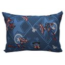 Ver imagem 1 de Fronha Portallar Malha Disney Marvel Avengers Estampada Capitão América 48cmx68cm Azul