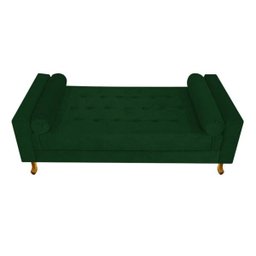 Recamier Félix King Size 195cm Suede Verde - Doce Sonho Móveis - 5