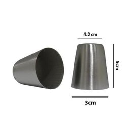 Bicos Confeitar Bolos 9 Peças Doces Cupcakes Inox - 6