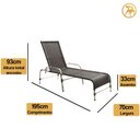Ver imagem 3 de Espreguiçadeira Esteira Preto