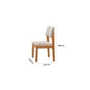 Ver imagem 3 de Kit 8 Cadeiras para Mesa de Jantar Estofada - Turim - Lj Móveis