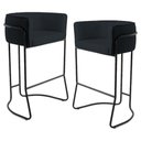 Ver imagem 1 de Kit 2 Banquetas Base Aço Preto B-300 Preto