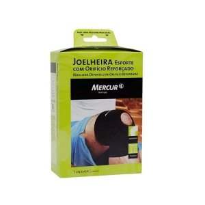 Joelheira Esporte com Orifício Reforçado Mercur Tamanho G -