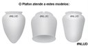 Ver imagem 4 de 5 Un. Plafon Fixador Globo Pera Master Ventilador de Teto Preto