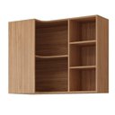 Ver imagem 1 de Armário Aéreo de Cozinha 100%mdf 92x52cm de Canto com 5 Nichos Estela Mgm Móveis Freijó