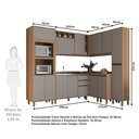 Ver imagem 5 de Cozinha Completa 8 Peças com Espaço para Micro-ondas 365cm Isa Luciane Móveis