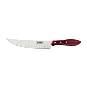 Faca para Carne Butcher Cabo em Madeira Tratada Polywood Vermelho 8 Tramontina