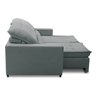 Sofa Retratil Reclinavel 2 Lugares 1,90m Atlantis Veludo Cinza Claro Lansofbr Lansof Brasil - 5