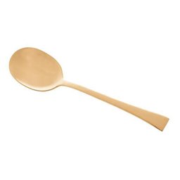 Conjunto 2 Peças Colher E Garfo Aço Inox Berna Dourado Wolff - 4