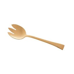 Conjunto 2 Peças Colher E Garfo Aço Inox Berna Dourado Wolff - 3