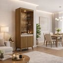 Ver imagem 1 de Cristaleira Aurora Prime Ripada 2 Portas Led Domus Móveis