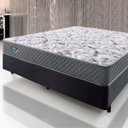 Ver imagem 2 de Cama Box Casal 138x188 Linho Cinza com Colchão Mola Ensacada