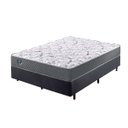 Ver imagem 1 de Cama Box Casal 138x188 Linho Cinza com Colchão Mola Ensacada