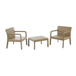 Conjunto para Área Externa Maldivas com 2 Poltronas, 1 Mesa - Fendi - 1