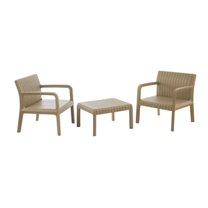 Conjunto para Área Externa Maldivas com 2 Poltronas, 1 Mesa - Fendi