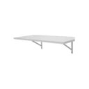 Ver imagem 1 de Mesa Escrivaninha Prateleira Bancada Mdf Branca Fosca 100x30 Kit C/ 1 Und Mão Francesa.