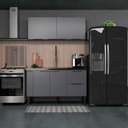 Ver imagem 7 de Balcão Buffet Cozinha Sala de Jantar com Tampo 150cm Cisne Cozimax Cinza
