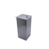 Lixeira Inox Escovado Para Banheiro 13x13x28cm - 1