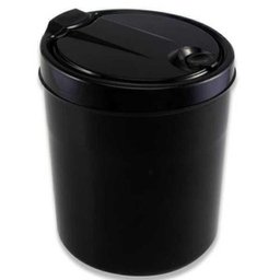 Lixeira Para Pia E Banheiro 3 Litros Preta Tampa Click - 1