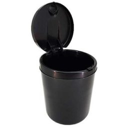 Lixeira Para Pia E Banheiro 3 Litros Preta Tampa Click - 3