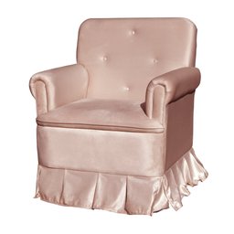 Poltrona Laura Amamentação Balanço Mais Puff - Quarto Bebê Amamentação - Veludo - Estopar Laura Mais - 4