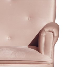 Poltrona Laura Amamentação Balanço Mais Puff - Quarto Bebê Amamentação - Veludo - Estopar Laura Mais - 5