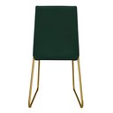 Ver imagem 4 de Kit 6 Cadeiras de Jantar Estofada Lille Base Gold Veludo Verde - Montanaris Decor