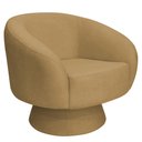 Ver imagem 1 de Poltrona Decorativa Liz Base Fixa Bouclé Camel - Nexta Casa