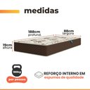 Ver imagem 3 de Colchão Solteiro Umaflex Umaflex D33 Marquês 88x188x19 - Suporta até 90kg por Pessoa