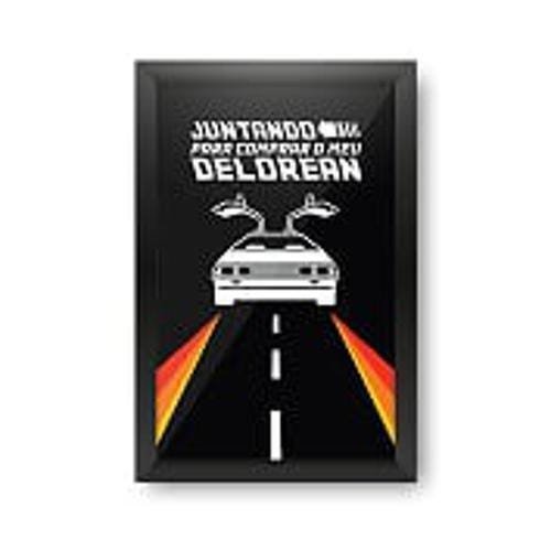 Quadro Porta Dinheiro - Carro Delorean - 1