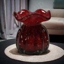 Ver imagem 3 de Vaso Decorativo Murano Trouxinha Pequena Vermelho