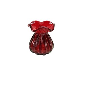 Vaso Decorativo Murano Trouxinha Pequena Vermelho