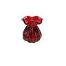 Vaso Decorativo Murano Trouxinha Pequena Vermelho - 1