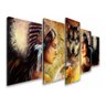 Quadros Decorativos Sala Lobo Índios Águia Guerreiro - 1
