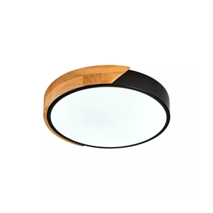 Plafon Hevvy Led Inspiration Redondocom Madeira 23cm 3000k, 4000k, 6000k 18w Preto