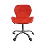 Cadeira Office Eiffel Slim com Base Giratória e Ajustável - Vermelha - 6