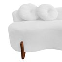 Ver imagem 7 de Namoradeira Sofá Feijão Lounge Orgânica Couro Branco