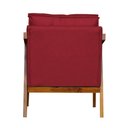 Ver imagem 4 de Poltrona Cadeira Vitoria Base Reforçada - Corino Vermelho