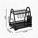 Ver imagem 2 de Escorredor e Organizador de Louças Inox Preto