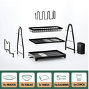 Ver imagem 7 de Escorredor e Organizador de Louças Inox Preto