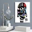 Ver imagem 2 de Quadro Decorativo Mulher Africana Abstrato 33x24cm - com Vidro:madeira Preta