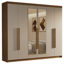 Ver imagem 3 de Guarda-roupa Casal 6 Portas Batentes com Espelho Venus Madesa