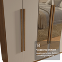Ver imagem 7 de Guarda-roupa Casal 6 Portas Batentes com Espelho Venus Madesa